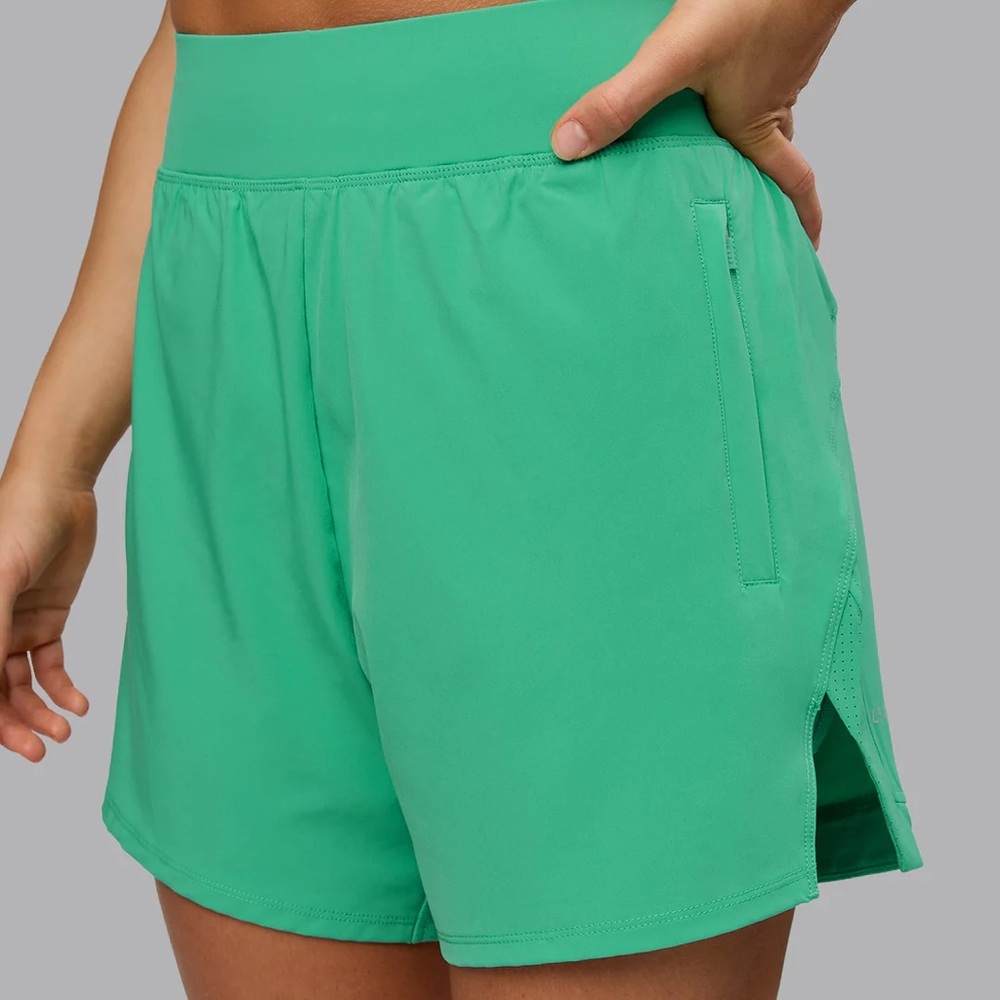 Vibrant Green Women's Athletic Shorts